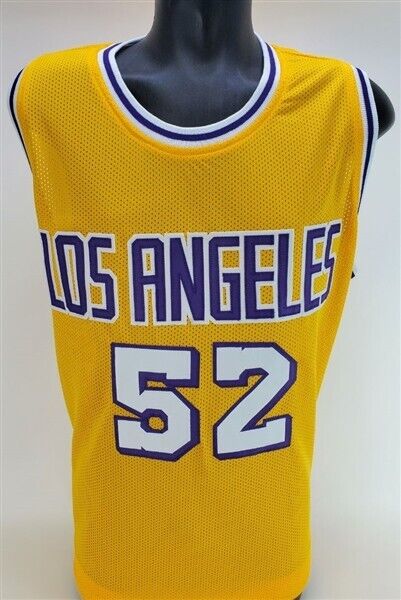 Jamaal Wilkes Signed Los Angeles Lakers Yellow Home Photo Jersey (JSA COA)