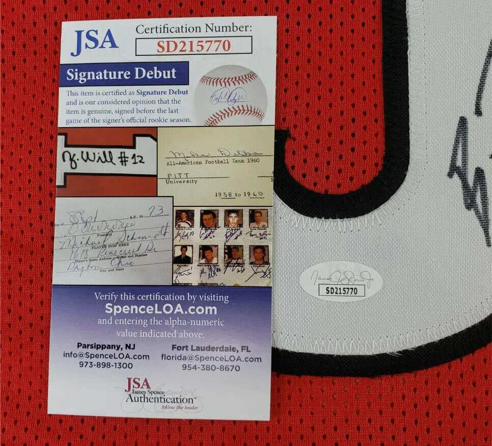 Broderick Jones Signed Georgia Bulldogs Jersey (JSA COA) Steeler 2023 1st Rnd Pk