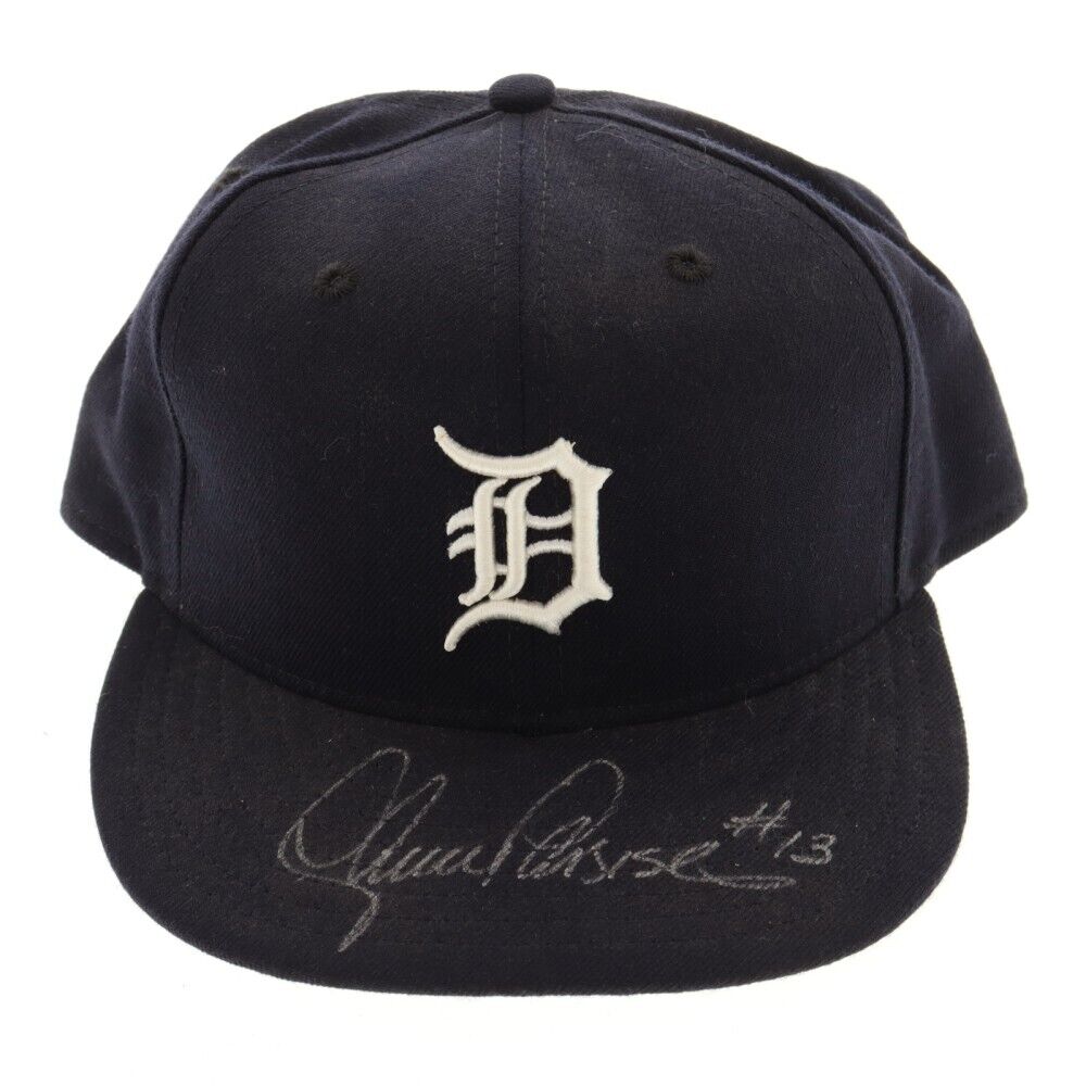 Lance Parrish Signed New Era Fitted Baseball Cap (JSA COA) 1984 Detroit Tigers