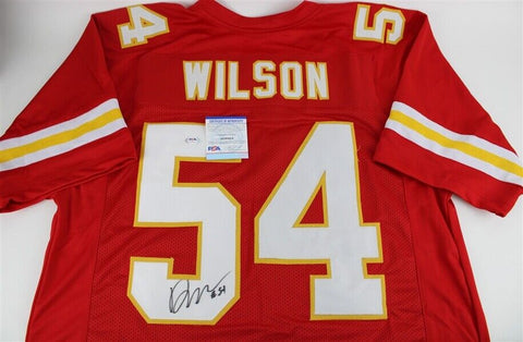 Damien Wilson Signed Kansas City Chiefs Jersey /PSA/DNA COA Super Bowl Champ LIV