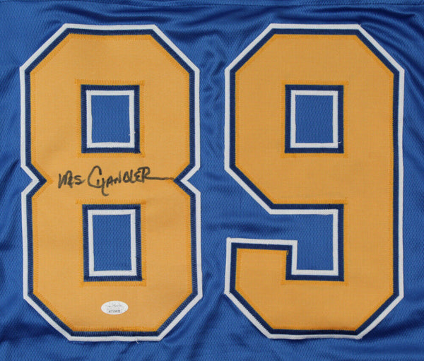 San Diego Chargers #89 Wes Chandler Navy Blue Throwback Jersey on