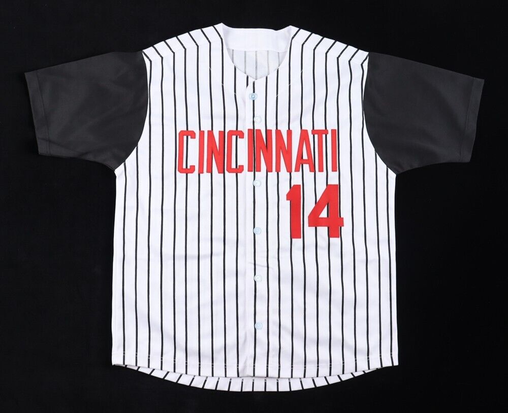 Pete Rose Signed Cincinnati Reds jersey (JSA) MLB's All Time Hit King w/4256