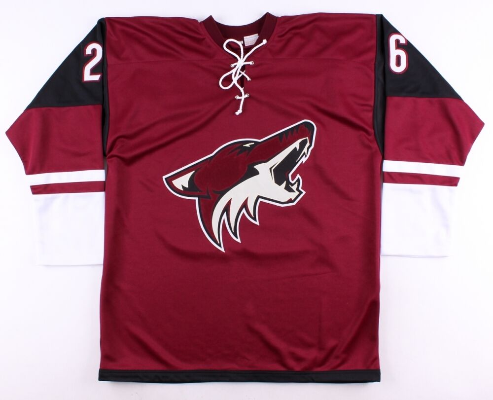 Michael Stone Signed Arizona Coyotes Jersey (Beckett COA) All Star Defenseman