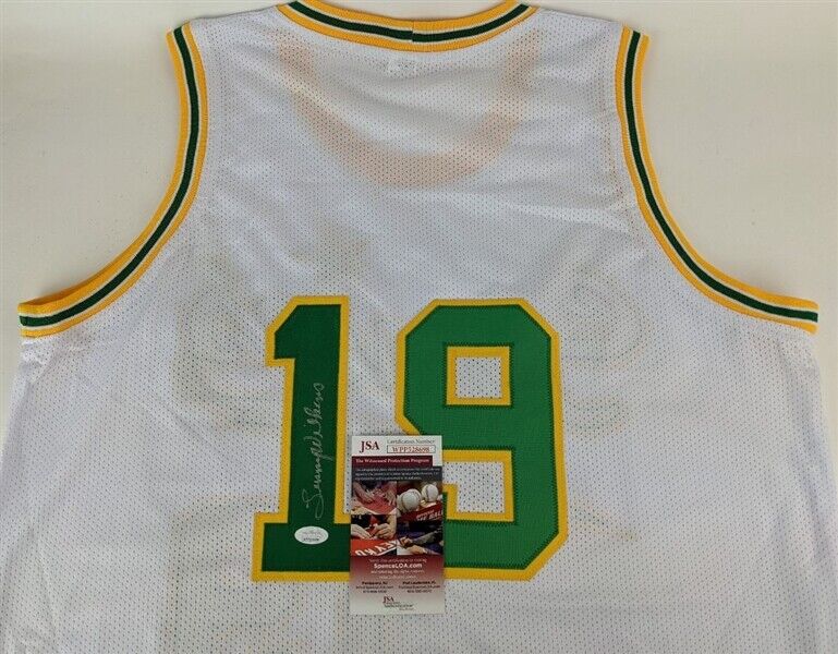Lenny Wilkens Signed Seattle Supersonics Jersey (JSA COA) 9xNBA All Star / H.O.F