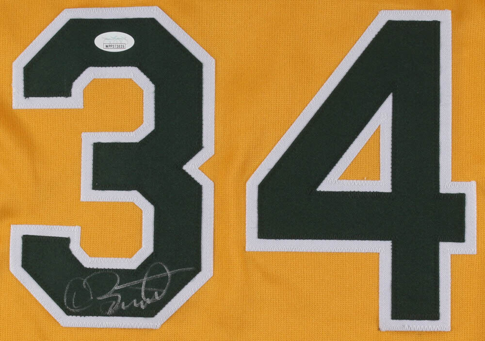 Dave Stewart Signed Oakland Athletics Jersey (JSA COA) 3xWorld Series Champion