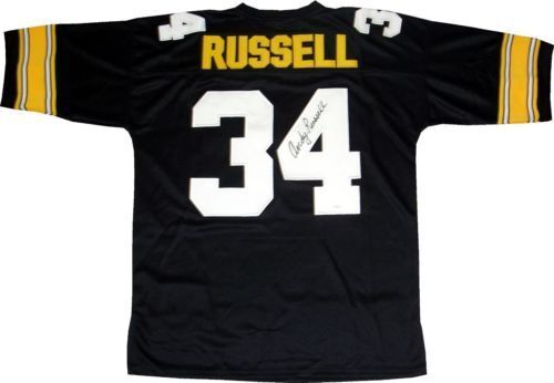 Andy Russell Signed Steelers Jersey (JSA COA) Pittsburgh Linebacker (1963–1976)