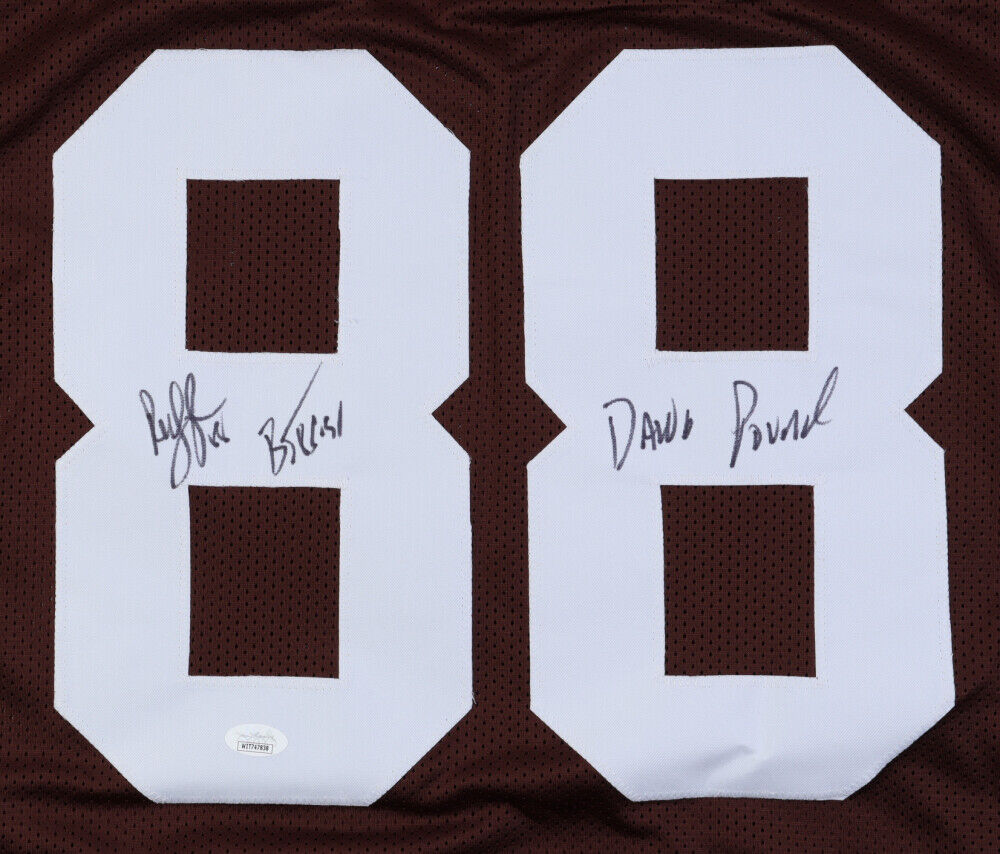 Reggie Langhorne Signed Cleveland Browns Jersey Inscribed "85-91" & "Dawg Pound"