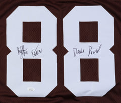 Reggie Langhorne Signed Cleveland Browns Jersey Inscribed "85-91" & "Dawg Pound"