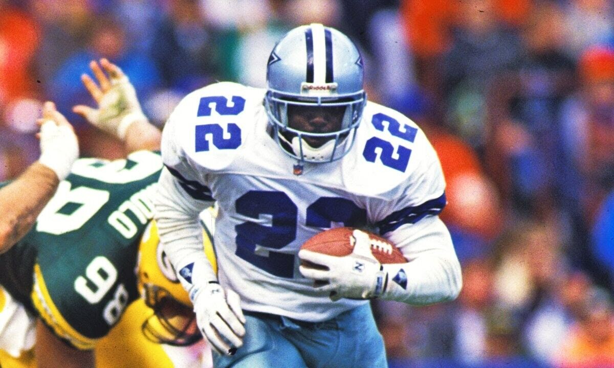 Emmitt Smith Signed Dallas Cowboys Throwback Jersey (Prova) 3xSuper Bowl Champ