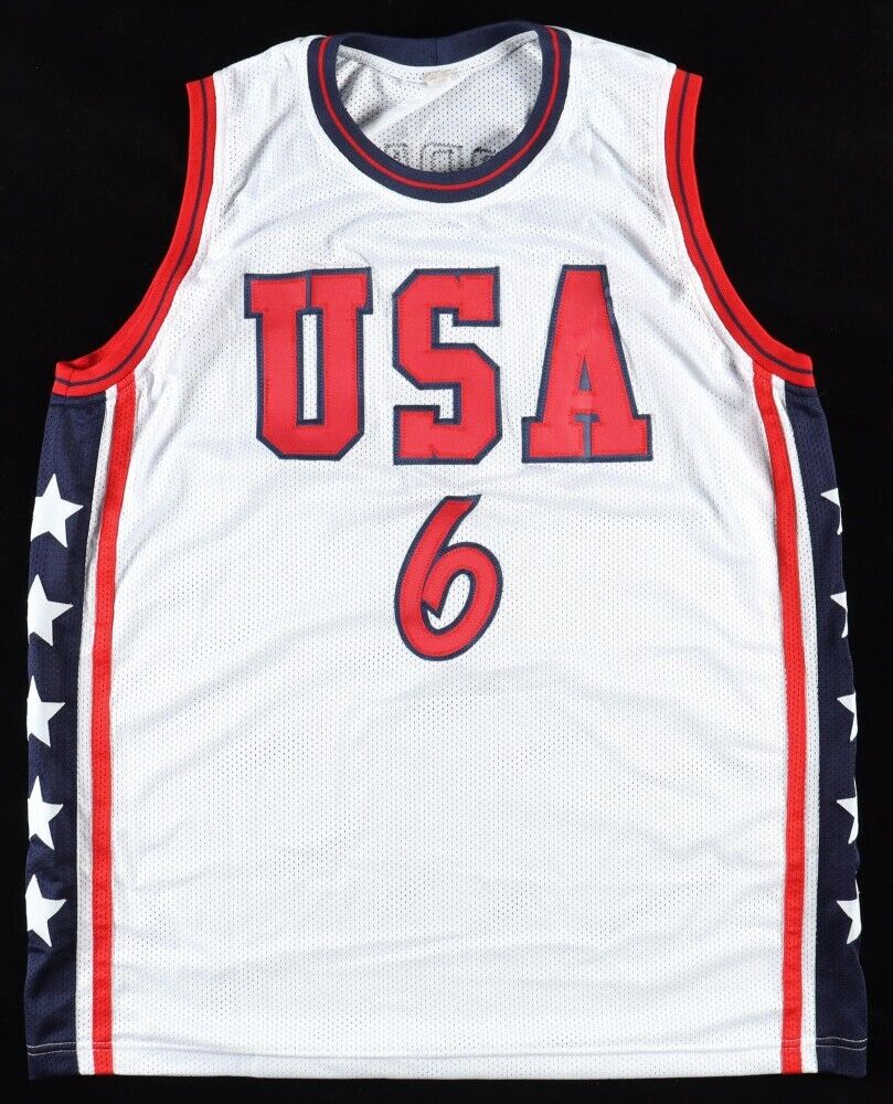 Anfernee "Penny" Hardaway Signed 1996 Team USA Jersey (Beckett) Orlando Magic