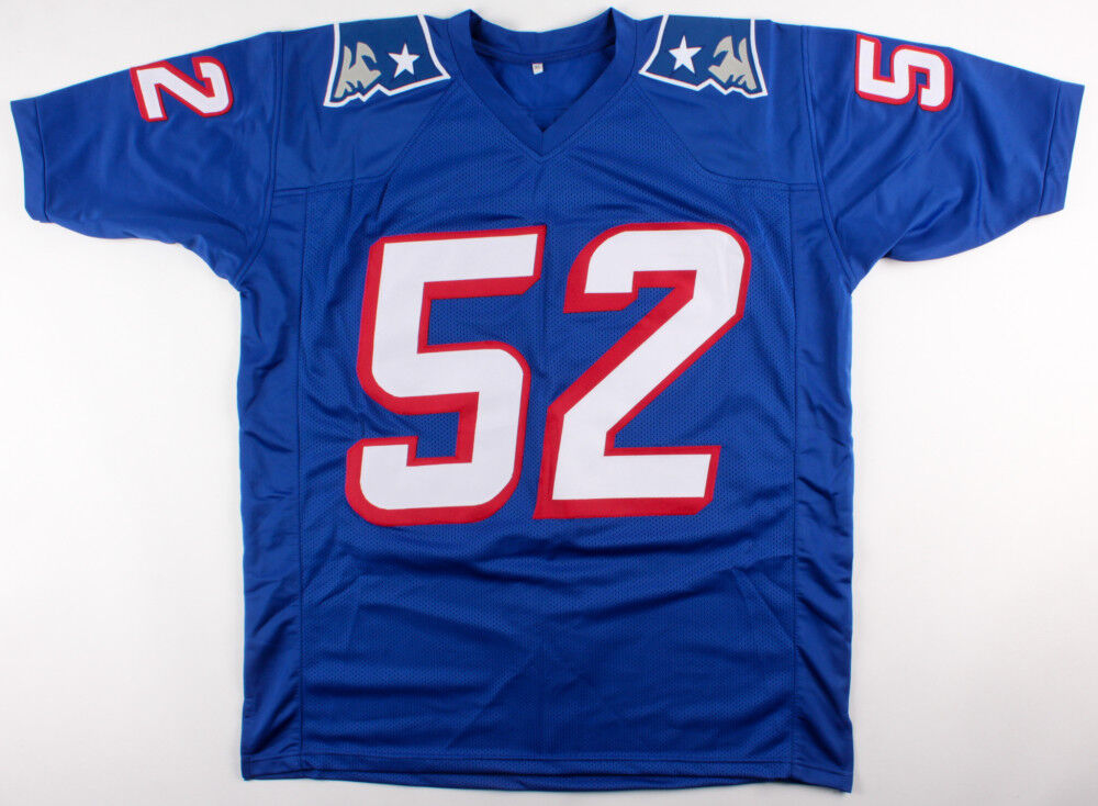 Ted Johnson Signed Patriots Jersey (JSA COA) 3x Super Bowl Champion Linebacker