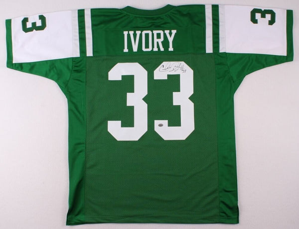 Chris Ivory Signed New York Jets Green Jersey JSA COA Running Back