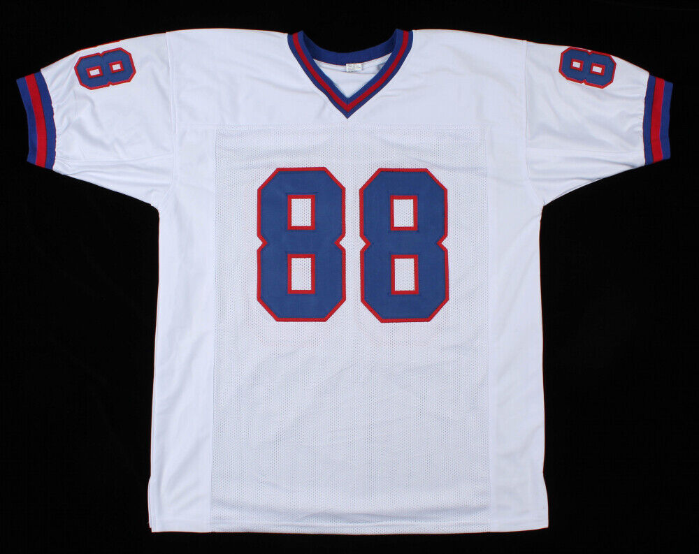 Evan Engram Signed Giants White Jersey (JSA COA) New York 1st Rd Pick 2017 / TE