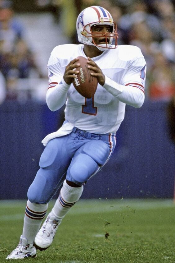 Warren Moon Signed Houston Oilers Jersey Inscribd HOF 06 (JSA COA) 9×Pro Bowl QB