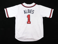Ozzie Albies Signed Atlanta Braves Jersey (PSA COA)  2xAll Star Second Baseman