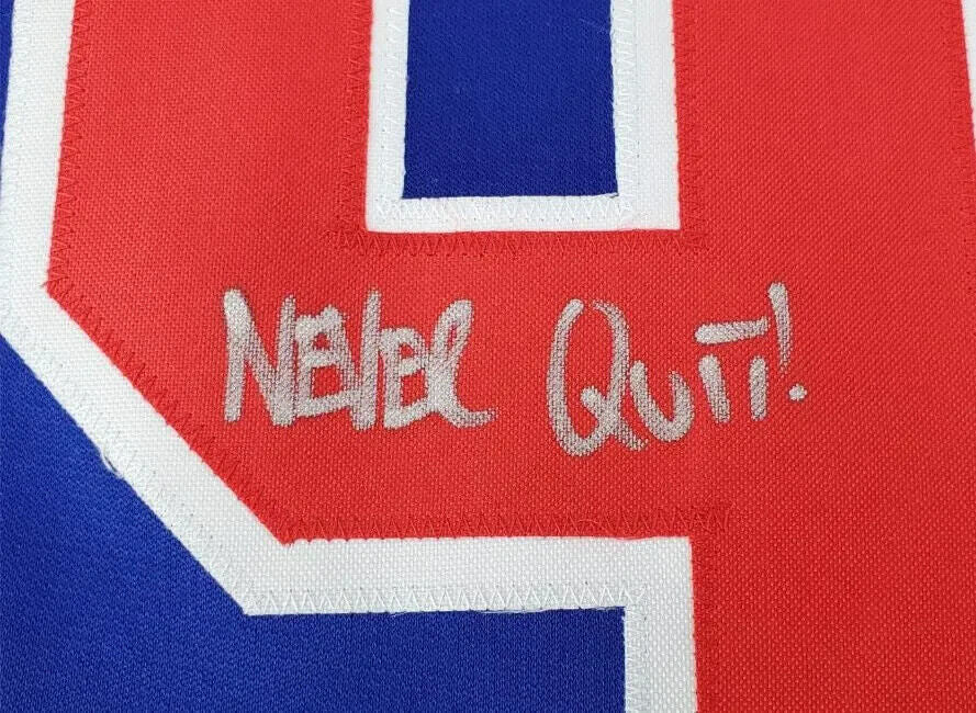Robert ONeill Signed New York Rangers 911 Never Forget Jersey "Never Quit" (PSA)