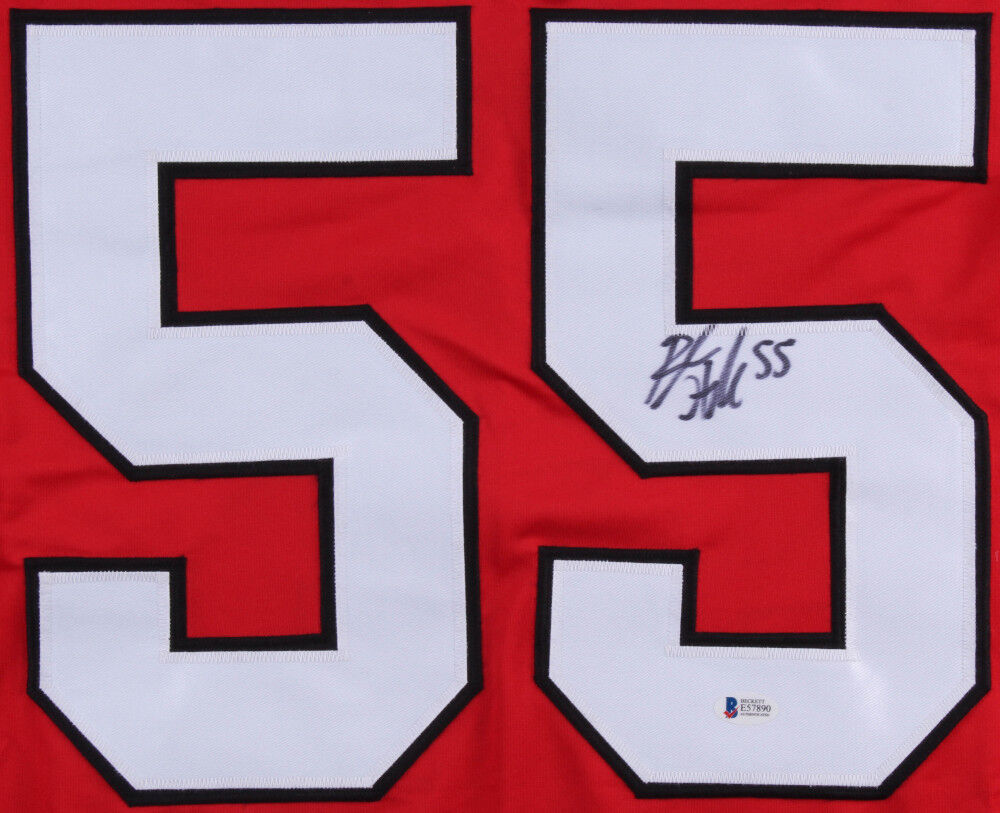 Blake Hillman Signed Chicago Blackhawks Jersey (Beckett COA) Rookie Defenseman