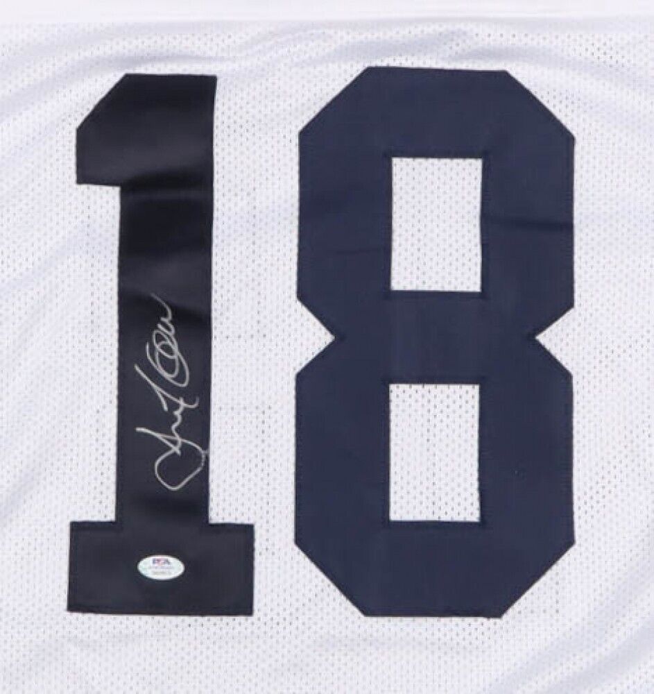 Amani Toomer Signed Michigan Wolverines Jersey (PSA COA) New York Giant W.R.