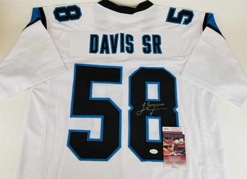 Thomas Davis Sr. Signed Panthers Jersey (JSA COA) 3×Pro Bowl L.B (2015 - 2017)