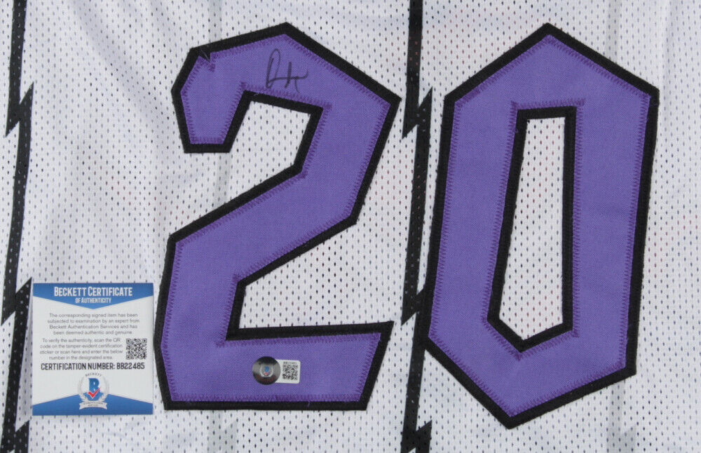 Damon Stoudamire Signed Toronto Raptors Jersey (Beckett COA) 1996 Rookie / Year