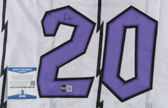 Damon Stoudamire Signed Toronto Raptors Jersey (Beckett COA) 1996 Rookie / Year