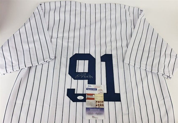 Oswald Peraza Signed New York Yankees Jersey (JSA COA) Next Great NY  Shortstop