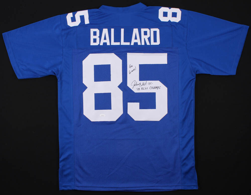 Jake Ballard Signed New York Giants Jersey "Go Giants!" & "SB XLVI CHAMPS / JSA