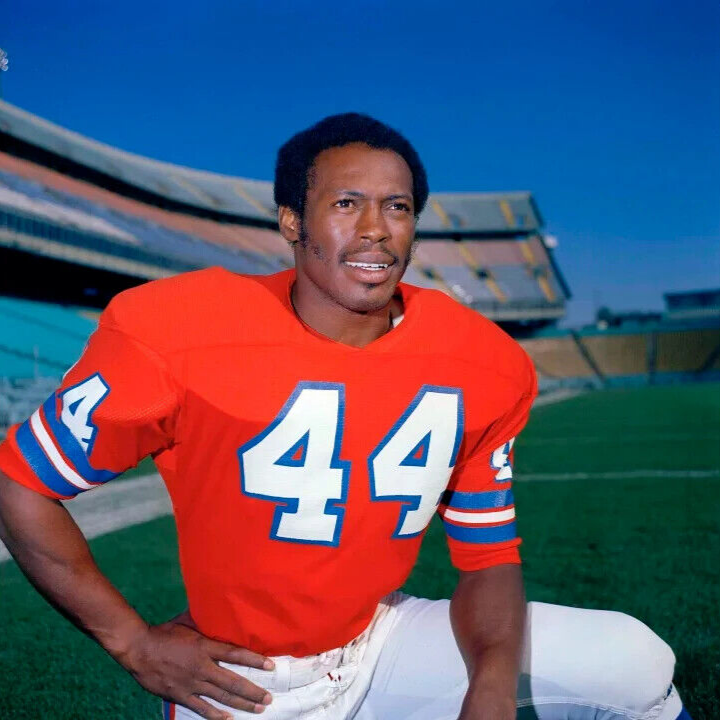 Floyd Little Signed Denver Broncos Career Stat Jersey 3xInscribed (JSA COA) R.B.