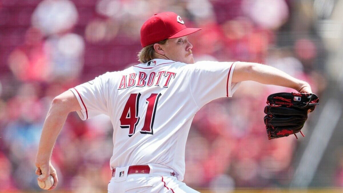 Andrew Abbott Signed Cincinnati Reds Jersey (Playball Ink) 2023 Rookie Pitcher