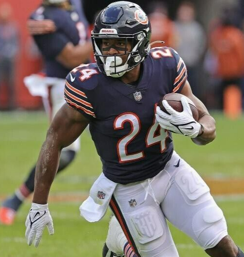 Khalil Herbert Signed Chicago Bears Jersey (Beckett) 2nd Year Running Back