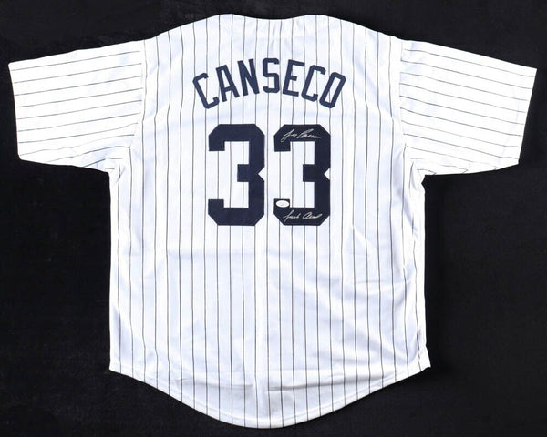 Jose Canseco Signed Chicago White Sox Jersey (JSA COA) 1986 A.L. Rooki –