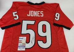 Broderick Jones Signed Georgia Bulldogs Jersey (JSA COA) Steeler 2023 1st Rnd Pk