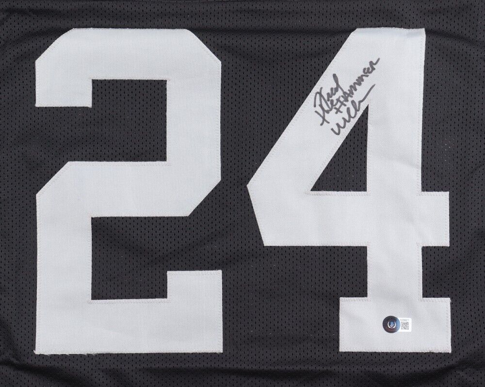 Fred Williamson Signed Oakland Raiders Jersey Inscribed "The Hammer"(Beckett) DB