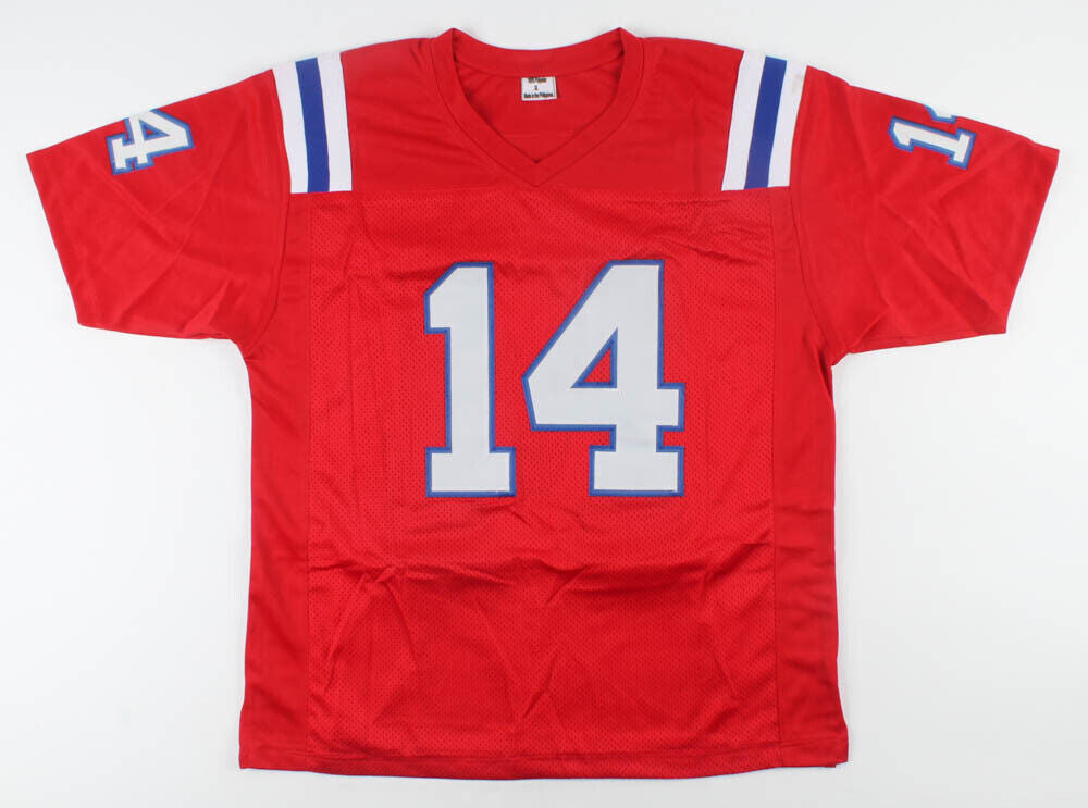 Steve Grogan Signed New England Patriots Jersey (MAB Hologram) Pats QB 1975–1990