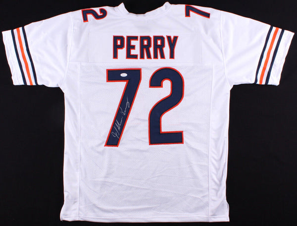 William Perry Signed Orange Chicago Bears Jersey (JSA Holo) 1986 Super –