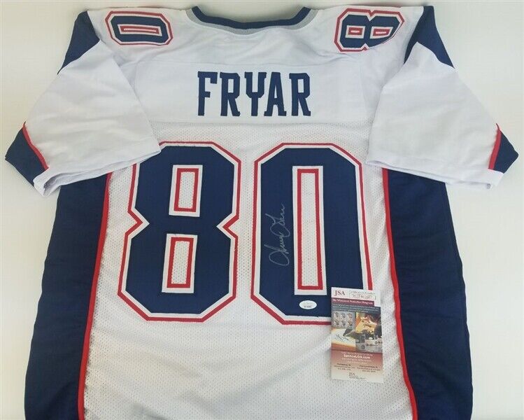 Irving Fryar Signed New England Patriots Jersey (JSA COA) Super Bowl XX W.R.