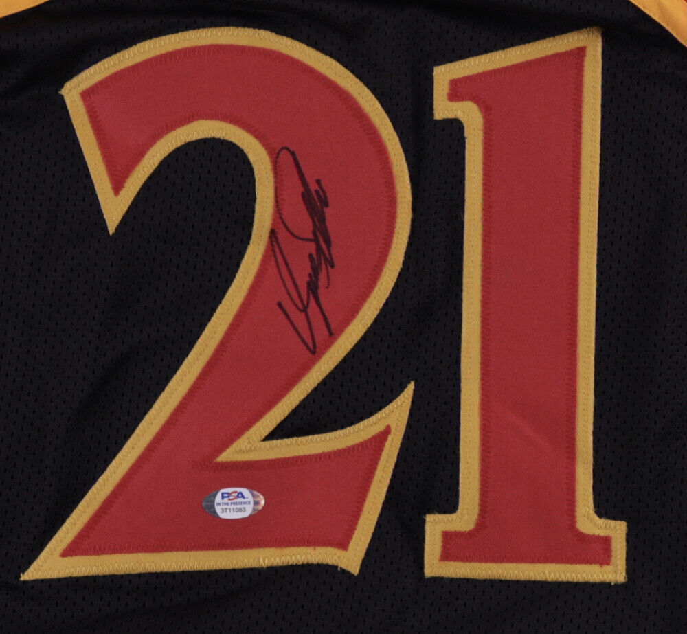 Dominique Wilkins Signed Atlanta Hawks Jersey (PSA COA) 9xNBA All Star Forward