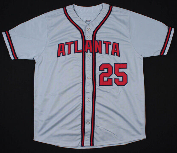 Autographed/Signed Andruw Jones Atlanta White Baseball Jersey JSA COA at  's Sports Collectibles Store