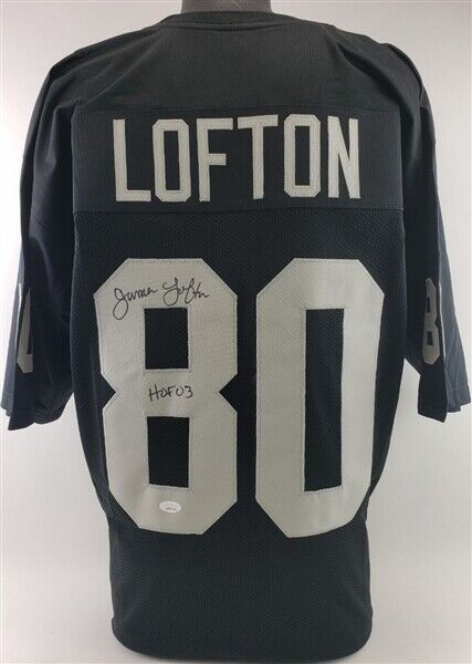 James Lofton Signed Oakland Raiders Jersey Inscribed "HOF 03" (JSA) 1978–1986