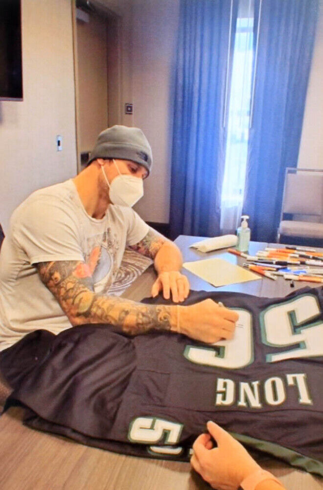 Chris Long Signed Philadelphia Eagles Jersey (JSA COA) Super Bowl LII Champion