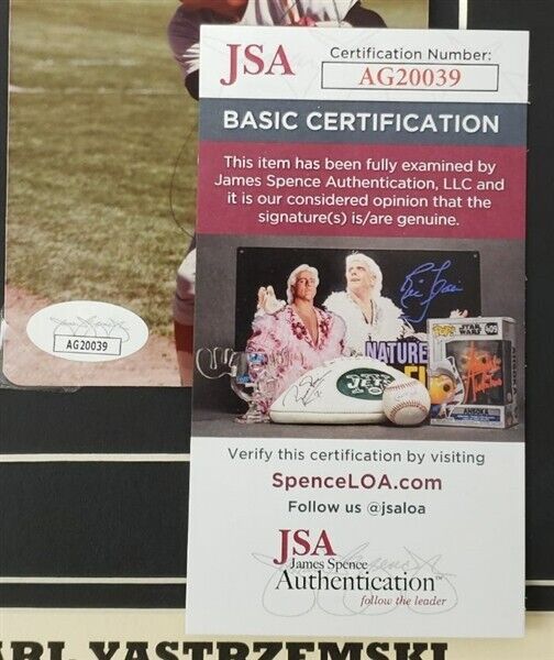 Carl Yastrzemski Signed Boston Red Sox 14" x 18" Matted Photo Display (JSA COA)