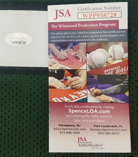 Frank Gore Signed New York Jets Green Jersey (JSA COA) 5×Pro Bowl Running Back