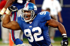 Michael Strahan New York Giants Signed Jersey (Beckett COA) 7×All Pro Def. End