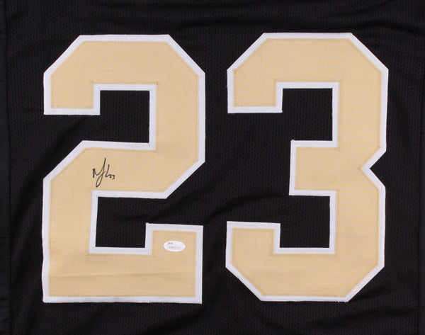 Marshon Lattimore Signed 34x42 Custom Framed Jersey Display (JSA