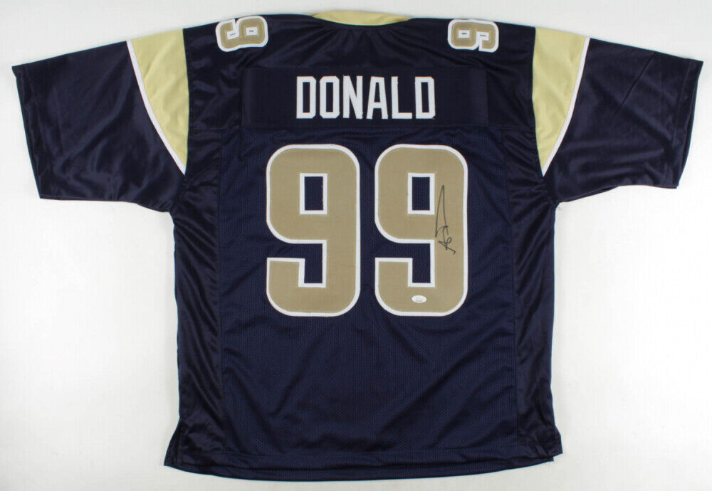 Aaron Donald Signed Los Angeles Rams Jersey (JSA COA) 7xPro Bowl Defensive End