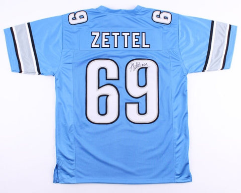 Anthony Zettel Signed Detroit Lions Jersey (JSA COA) Star Defensive End