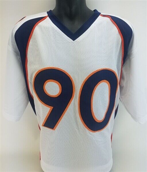 Neil Smith Signed Denver Broncos White Jersey (JSA COA) 6×Pro Bowl Defensive End