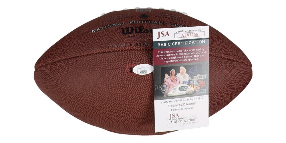 Harry Carson Signed New York Giants Official NFL Wilson Football (JSA COA) L.B.