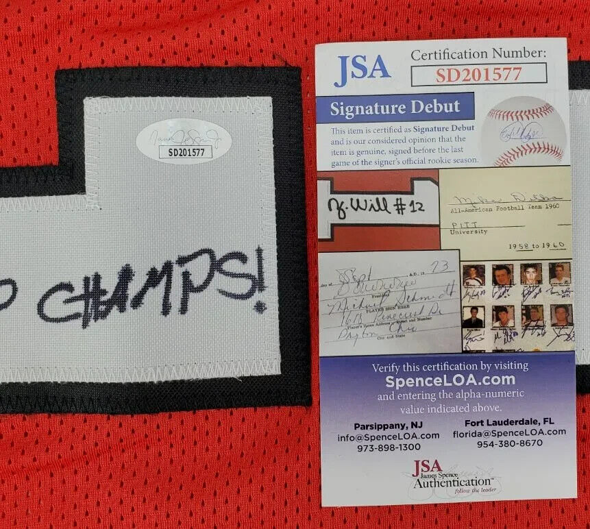 Christopher Smith Signed Georgia Bulldogs Jersey “2022 CFP Champs!” (JSA COA)