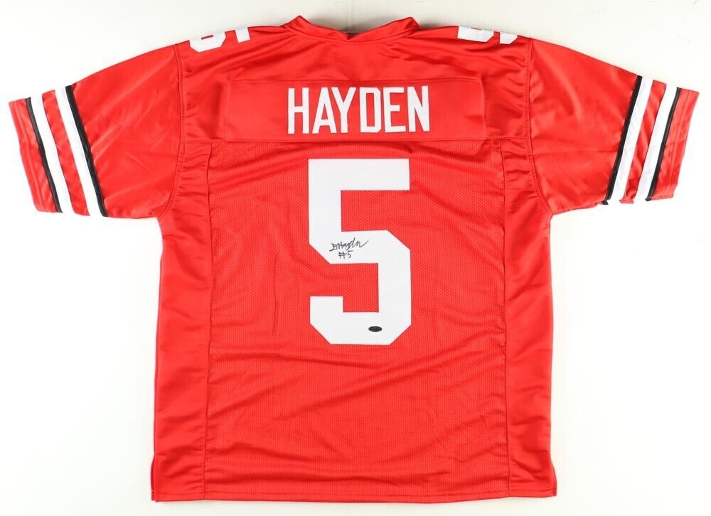 Dallan Hayden Signed Ohio State Buckeyes Jersey (Playball Ink) 2023 Sophomore RB